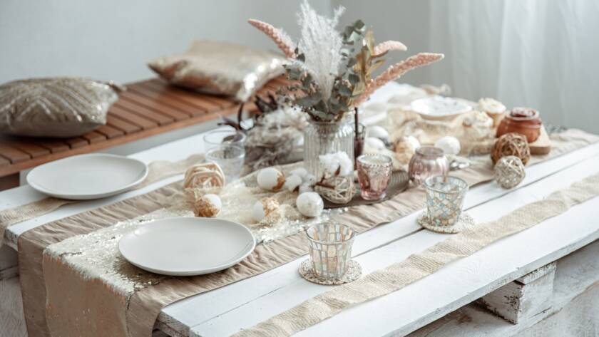 Boho Style Party Tables and Chairs